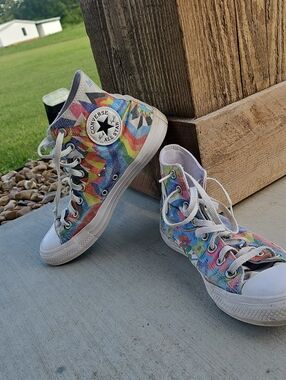 Converse Pride Multicolor Rainbow Floral High-Top Sneakers
